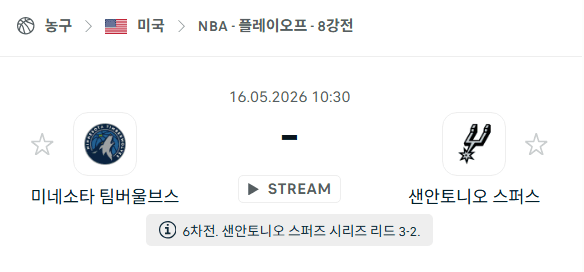 미네소타 팀버울브스 vs 샌안토니오 스퍼스 NBA 경기 분석 및 승부 예측