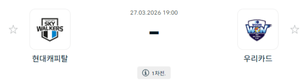 현대캐피탈 스카이워커스 vs 우리카드 우리WON 배구단 경기 분석 및 승패 예측