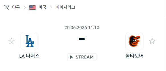 LA 다저스 vs 볼티모어 오리올스 6월 20일 경기 분석 및 승리 예측