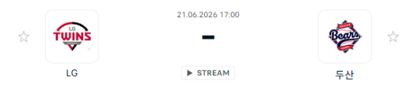 LG 트윈스 vs 두산 베어스 6월21일 경기 분석 및 승부 예측